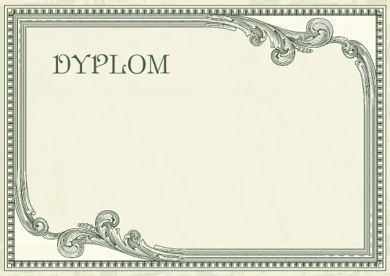 Szablon dyplomu „Prestiż w stylu vintage”