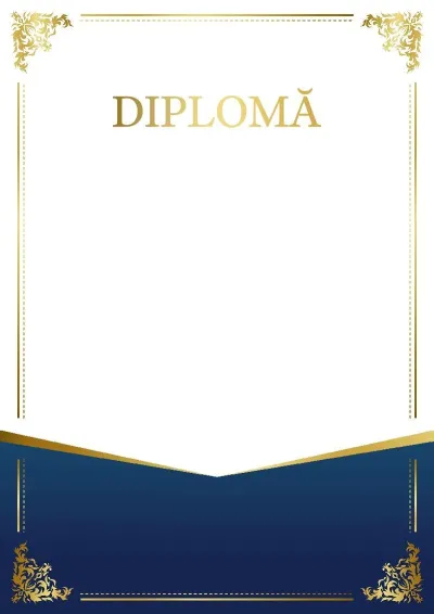 Șablon de diplomă solemnă «Farmecul modelului»