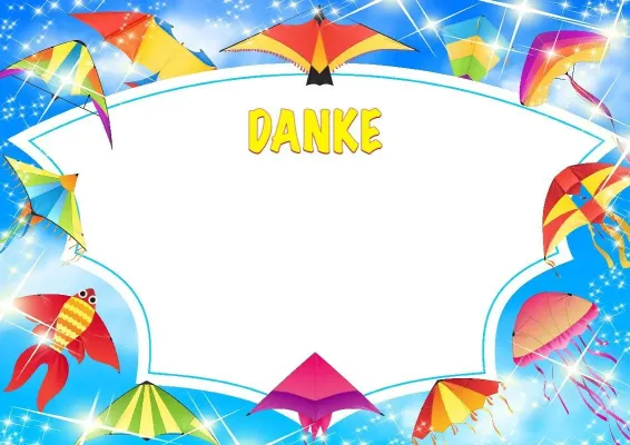 Dankschreiben-Vorlage „Über den Wolken“