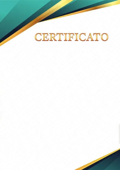 Modello di certificato solenne «Sfaccettature di zaffiro»