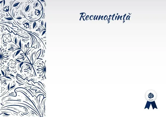Șablon de recunoștință „Simfonia inspirației”