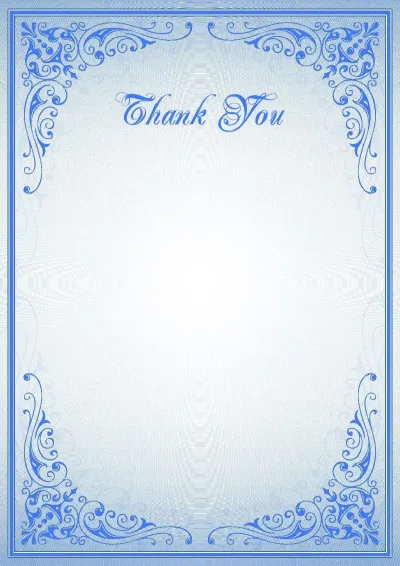Formal letter of appreciation template 'Blue Patterns'