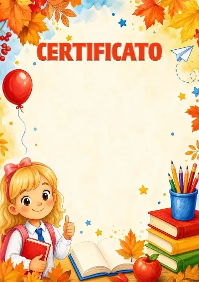 Modello di certificato scolastico «Avanti verso la conoscenza!»
