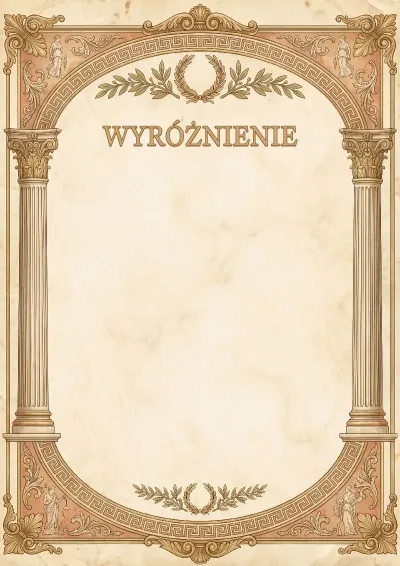 Szablon szkolnego wyróżnienia „Olimp”