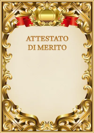 Modello di attestato ufficiale n. 8