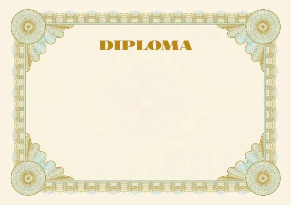 Modello di diploma solenne «Etalon»