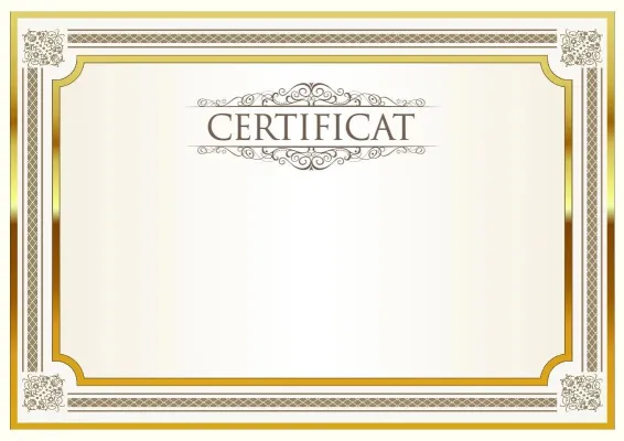 Modèle de certificat solennel «Éclat»