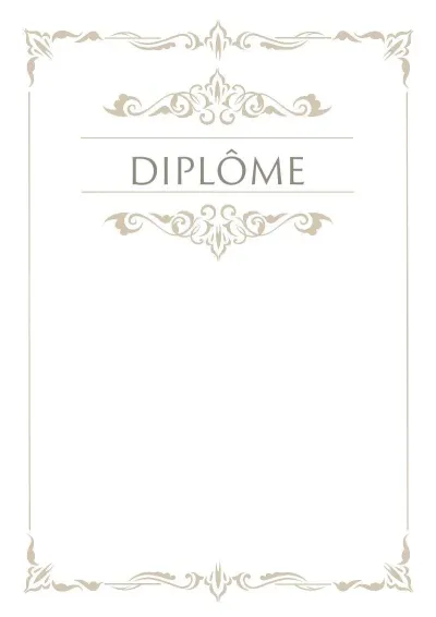 Modèle de diplôme solennel «Grace»