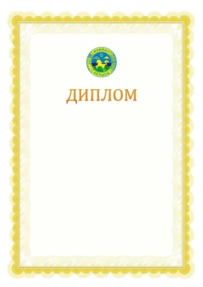 Ресми дипломның №17 үлгісі