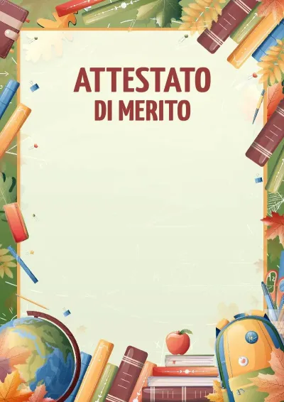 Modello di attestato «Richiamo del Sapere»
