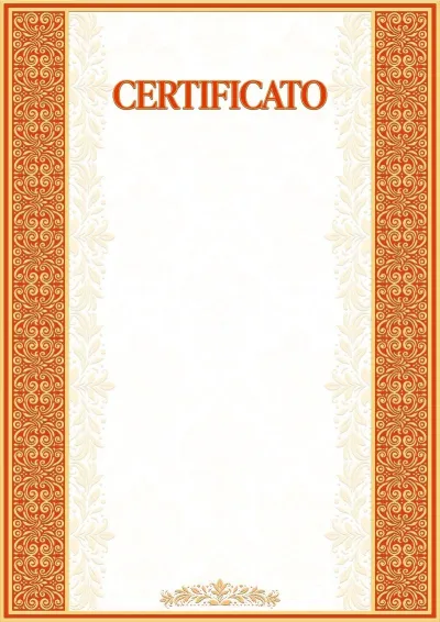 Modello artistico per certificato «Papiro»