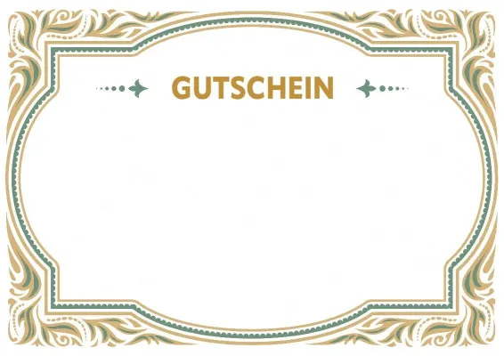 Feierliche Gutschein-Vorlage «Prächtiges Muster»