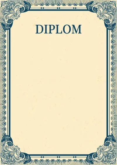 Kunstvolle Diplom-Vorlage „Imperium“