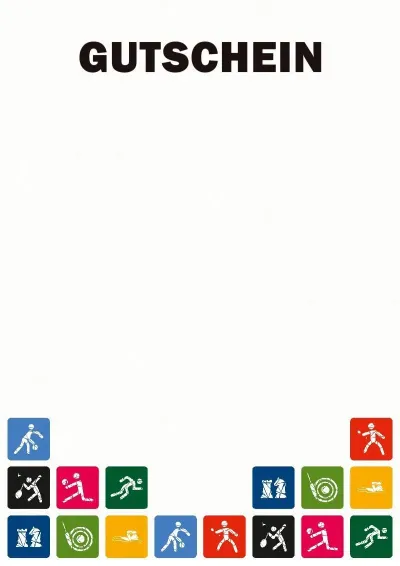 Sport-Gutschein-Vorlage «Tag des Sports»