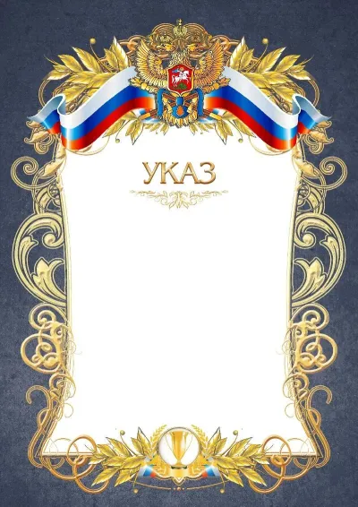 Шаблон официального указа №12
