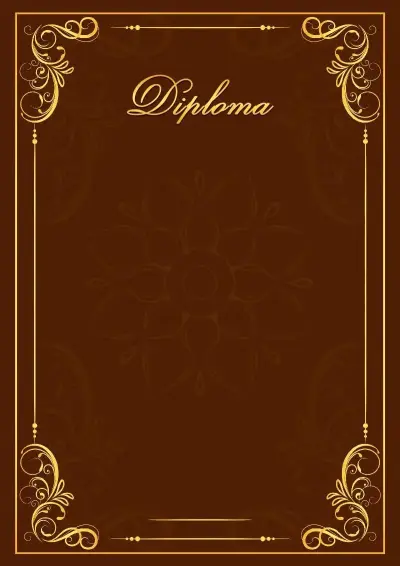 Шаблон художественной diplomas «Эффект маркетри»