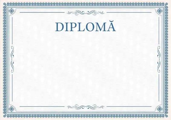 Șablon de diplomă festivă «Dantele rafinate»