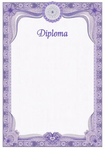 Formal Diploma Template #2