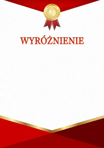 Szablon uroczystego wyróżnienia «Czerwono-złoty triumf»