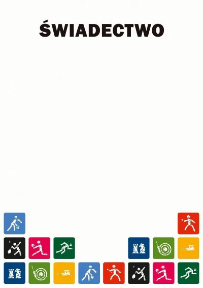 Szablon sportowego świadectwa «Dzień Sportu»