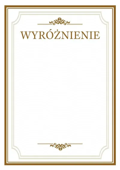 Шаблон торжественной wyróżnienia «Простор»