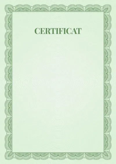 Șablon de certificat solemn nr. 6
