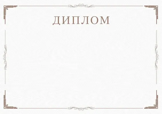 Салтанатты дипломның «Минимализм» үлгісі