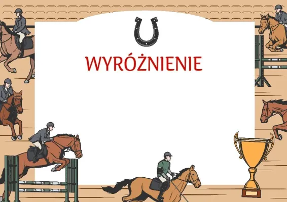 Szablon wyróżnienia «Jeździectwo»