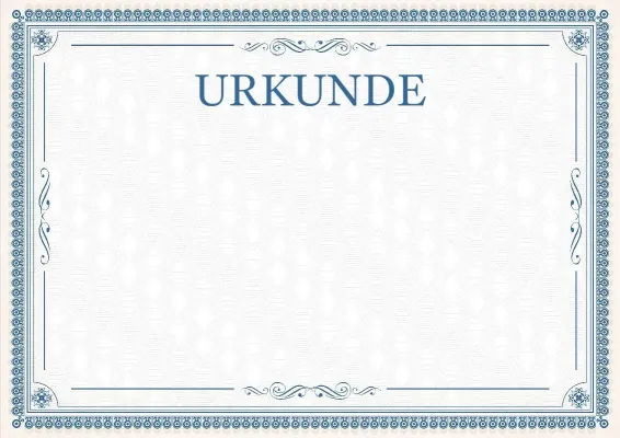 Vorlage für eine feierliche Urkunde „Elegante Spitze“
