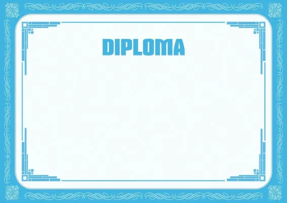 Formal Diploma Template 'Winter Morning'