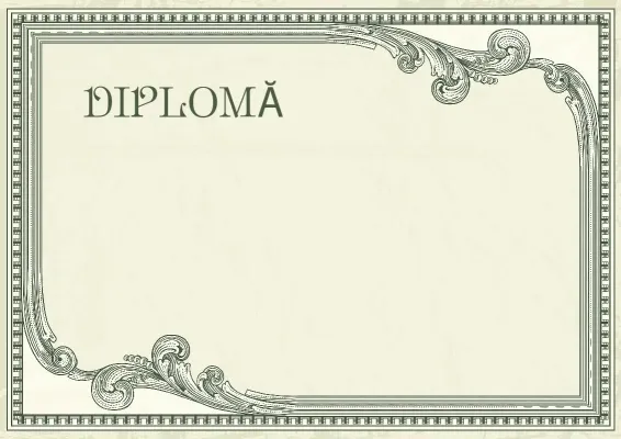 Șablon de diplomă „Prestigiu vintage”