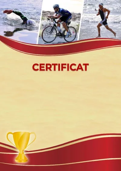 Model de certificat sportiv «Triatlon»