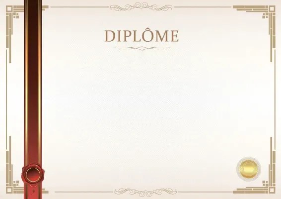 Modèle de diplôme officiel «Instant solennel»