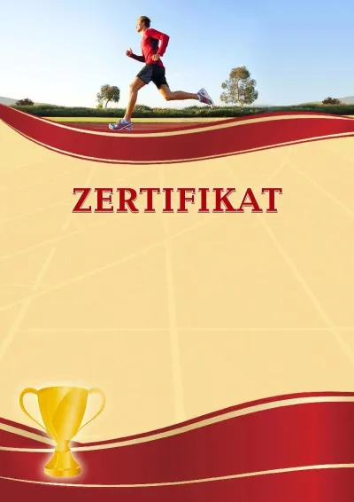 Sportvorlage «Zertifikat: Laufen»