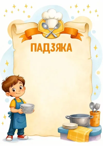 Шаблон падзякі «Лепшы дзяжурны»