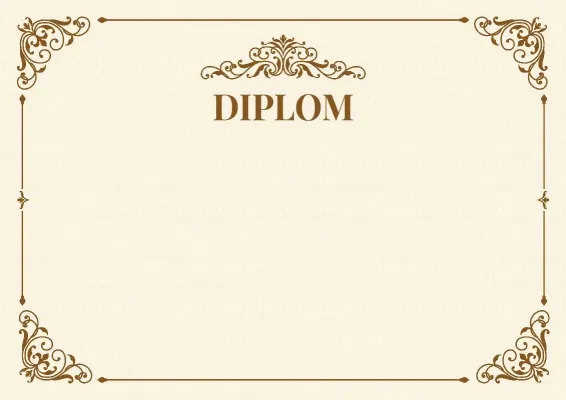 Festliche Diplom-Vorlage «Meilenstein»