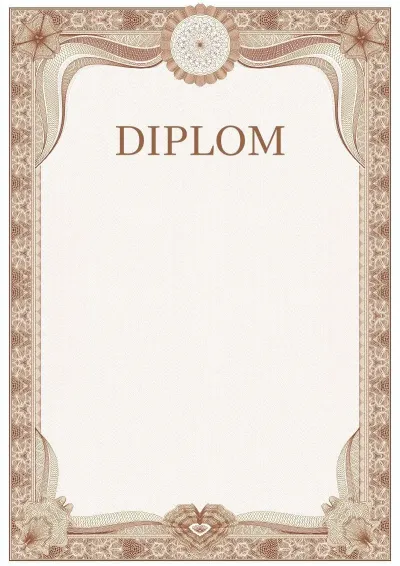 Feierliche Diplom-Vorlage Nr. 3