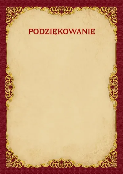 Szablon podziękowania «Złoto w stylu vintage»