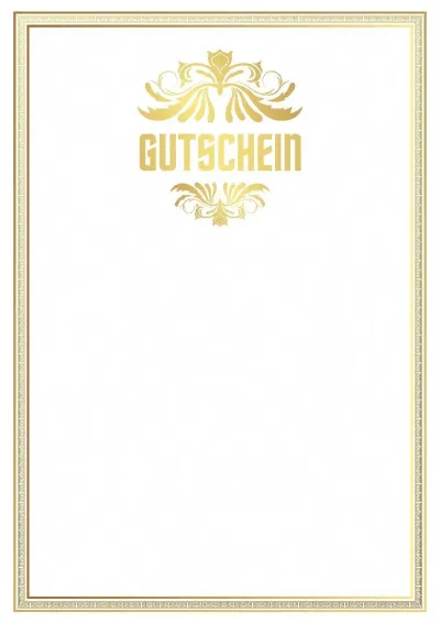 Gutschein-Vorlage „Goldstandard“
