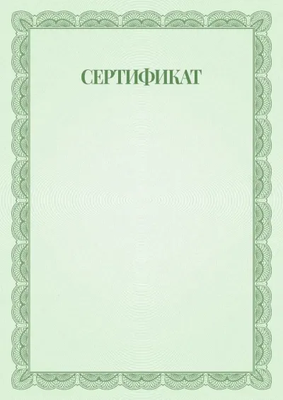 №6 салтанатты сертификат үлгісі