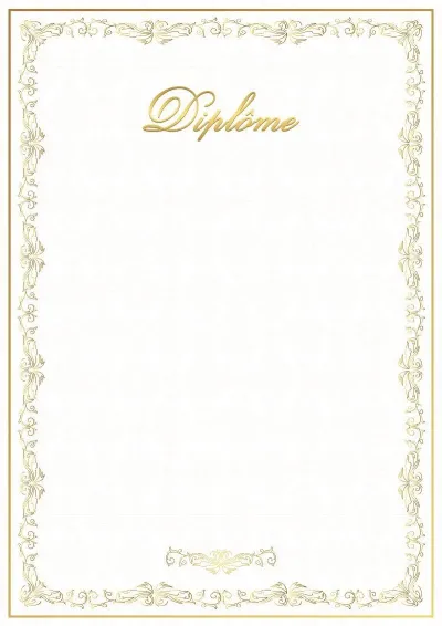 Modèle de diplôme solennel «Rondo»